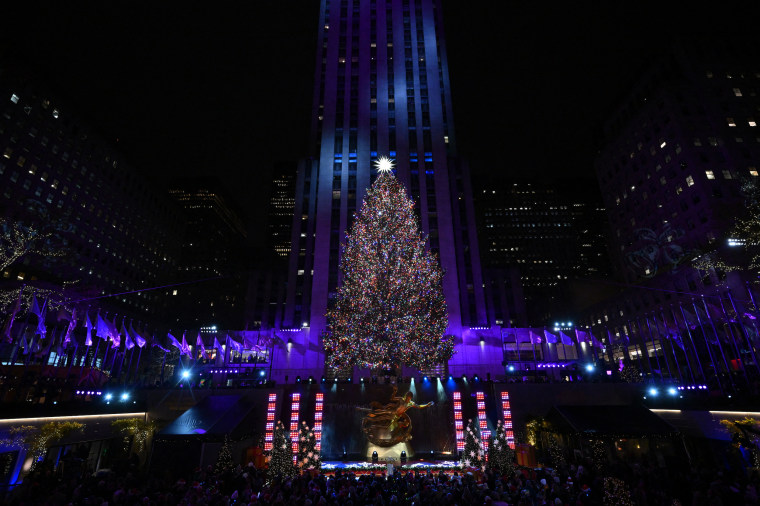 The 2023 Rockefeller Center's  Christmas tree has officially been lit. 