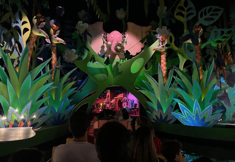 Riders aboard &apos;it&apos;s a small world&apos; see animals large and small during the Magic Kingdom attraction, which has been running since the park opened in 1971. 