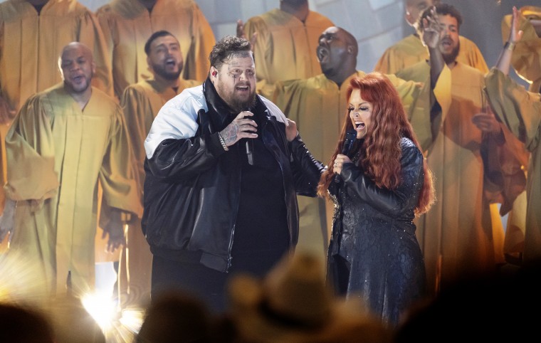 Jelly Roll and Wynonna Judd perform at the 57th Annual CMA Awards