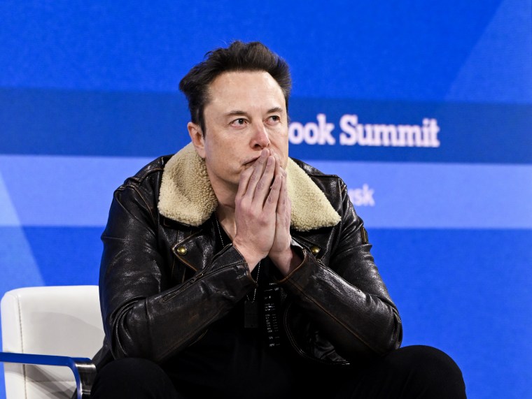  Elon Musk during The New York Times Dealbook Summit in New York City on Nov. 29, 2023. 