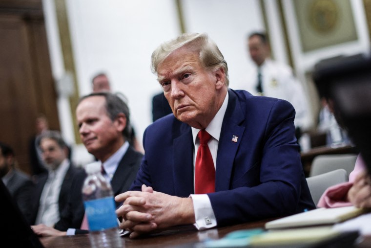 Former US President Donald Trump during the civil fraud trial against the Trump Organization, at the New York State Supreme Court in New York City on Dec. 7, 2023.