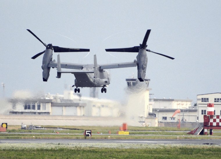 A U.S. military Osprey aircraft carrying eight people crashed Wednesday, Nov. 29, 2023 into the sea off southern Japan, and the Japanese coast guard is heading to the site for search and rescue operations, officials said. 