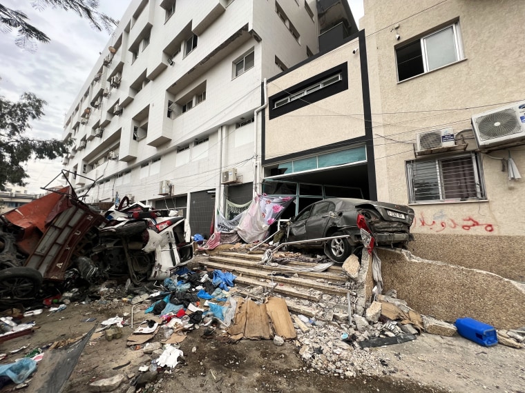 Al-Shifa Hospital after Israeli attack during humanitarian pause