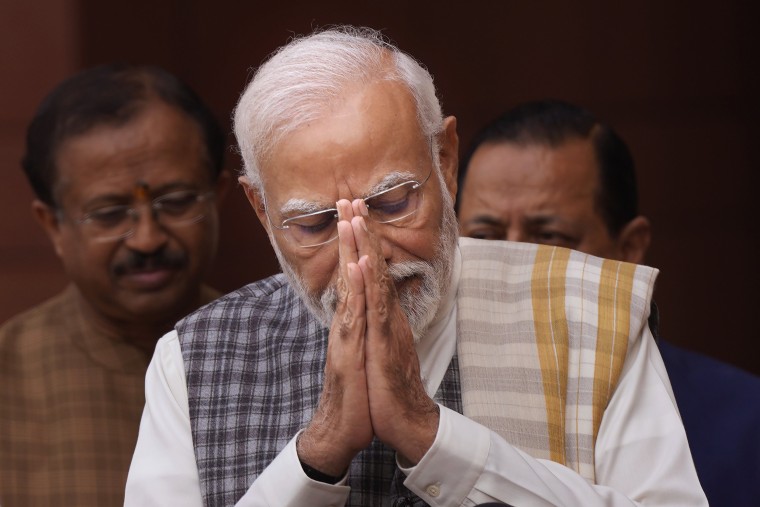 India's ruling Hindu nationalist party won in three of four state elections, according to results released Sunday from a crucial vote that pitted the main opposition party against that of Prime Minister Narendra Modi before national polls next year. 