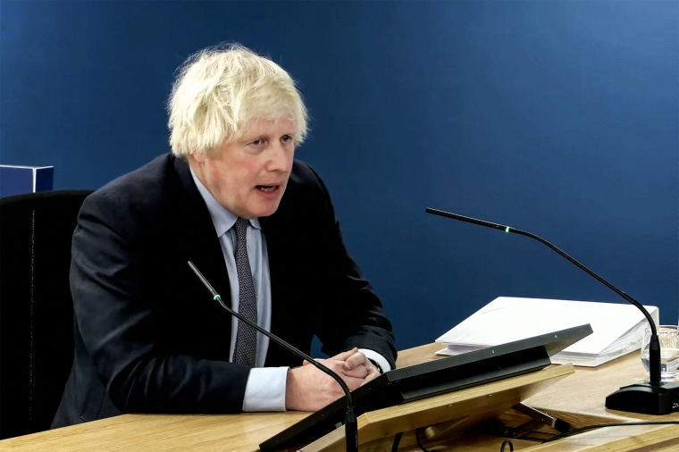 Former UK prime minister Boris Johnson will face tough questioning at a public inquiry on Dec. 6, 2023 over his government's handling of the Covid-19 pandemic, after a barrage of criticism from his former aides. 