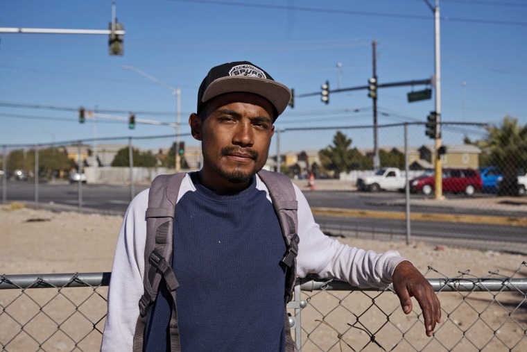 Shawn Fierro, 30, at a homeless encampment in Las Vegas.