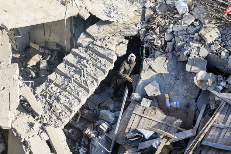 Gaza Rafah Rubble