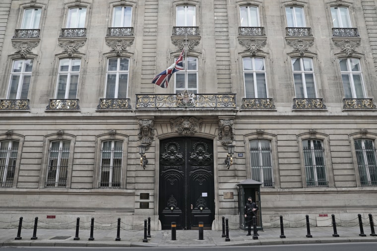 The British embassy in Paris.