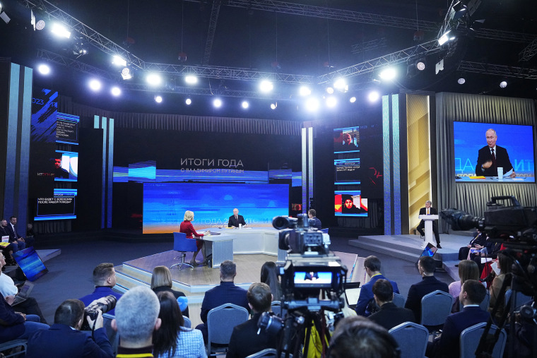 Putin TV Press Conference Moscow