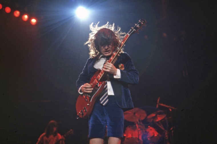 Angus Young of AC/DC in 1983.