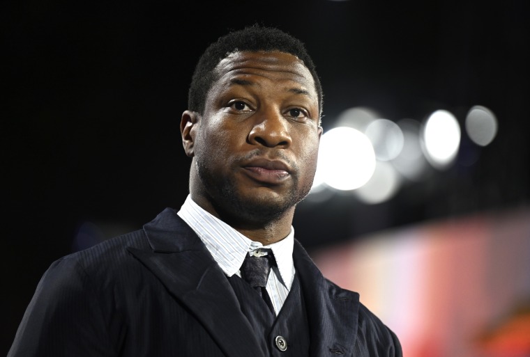 Jonathan Majors attends the UK Gala Screening of Marvel's Ant-Man and the Wasp: Quantumania, in London