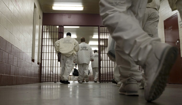 Inmates at the William E. Donaldson correctional facility in Bessemer, Ala., in 2011.