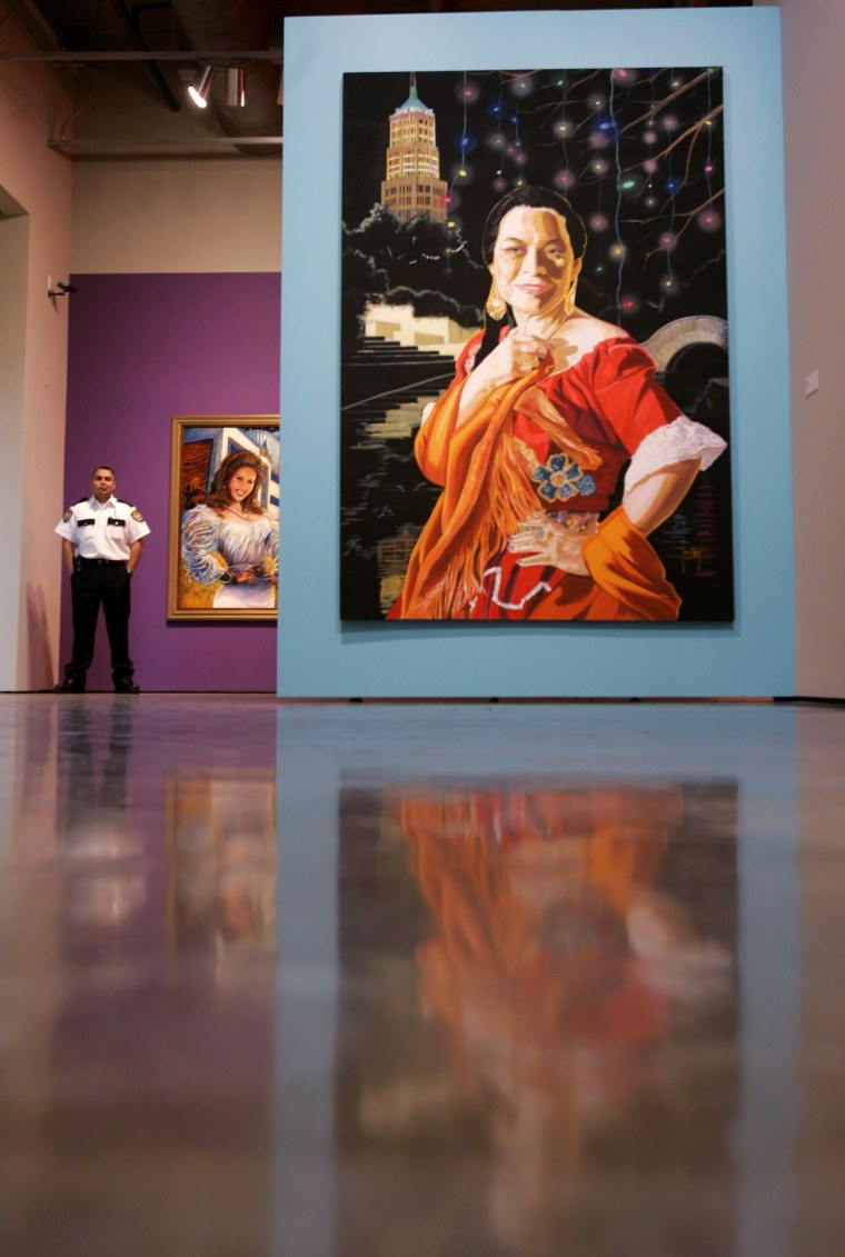 "Rosita," by Jesse Trevino, on display at the Alameda in San Antonio in 2007.