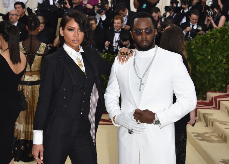 Cassie Ventura and Sean "Diddy" Combs at the Met Gala in New York City