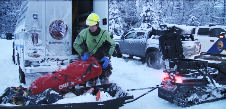A search and rescue team with their gear.