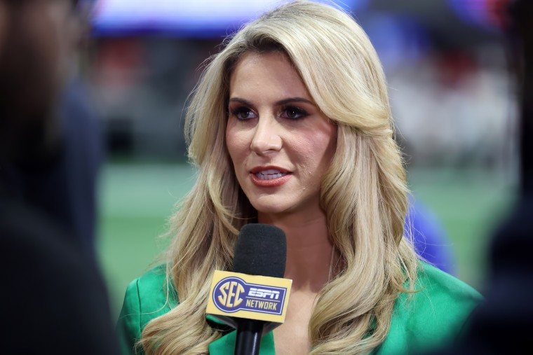Laura Rutledge broadcasts live prior to the college football Playoff Semifinal game.