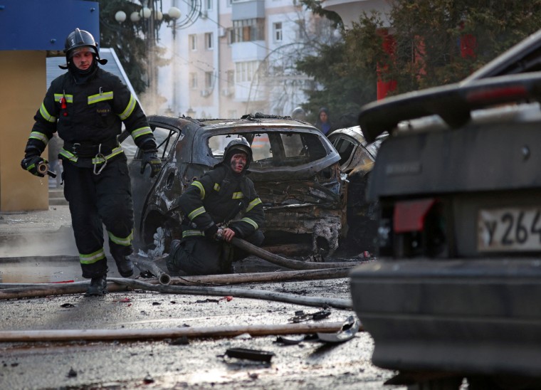 Aftermath of shelling in Belgorod