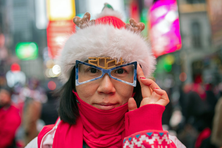 Image: Revelers Celebrate New Year's Eve In Times Square