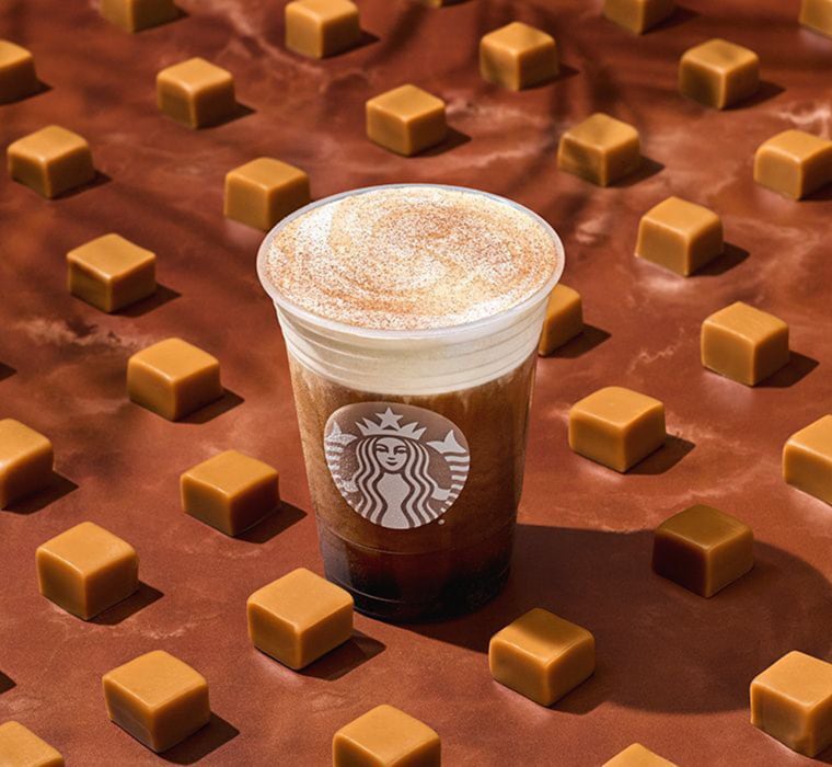Starbucks’ Cinnamon Caramel Cream Nitro Cold Brew.