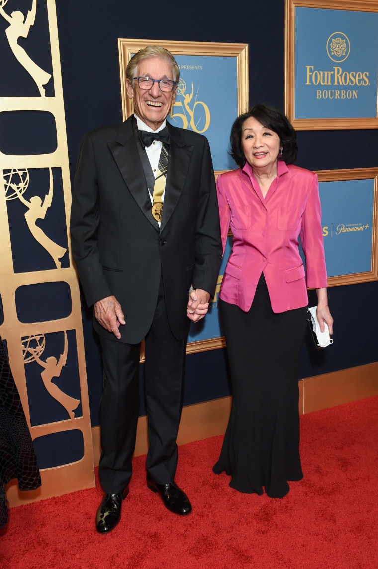 Maury Povich and Connie Chung 
