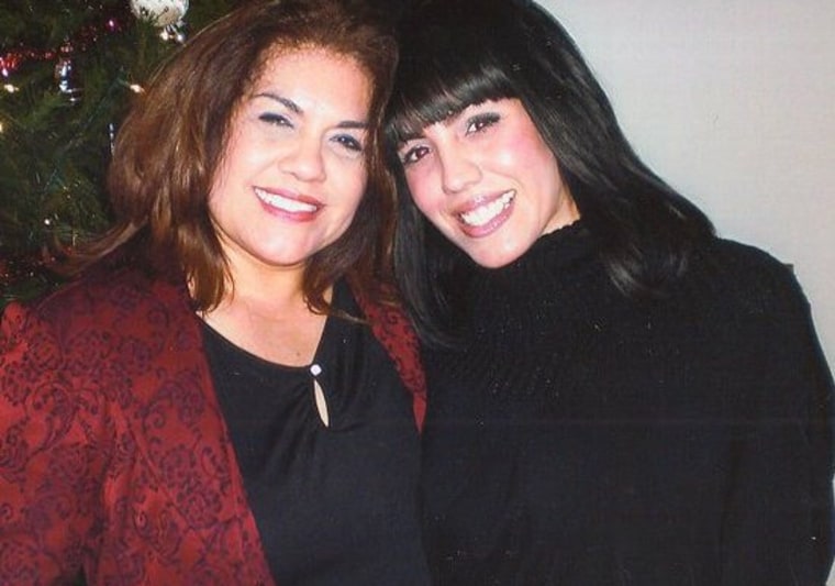 Melisa Mason and her mother
