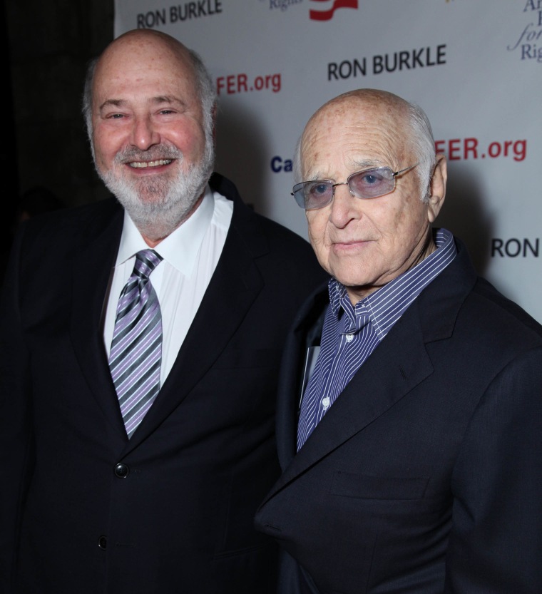 Rob Reiner and Norman Lear in 2011.