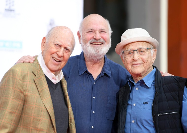 Carl Reiner, Rob Reiner and Norman Lear during the 2017 TCM Classic Film Festival.