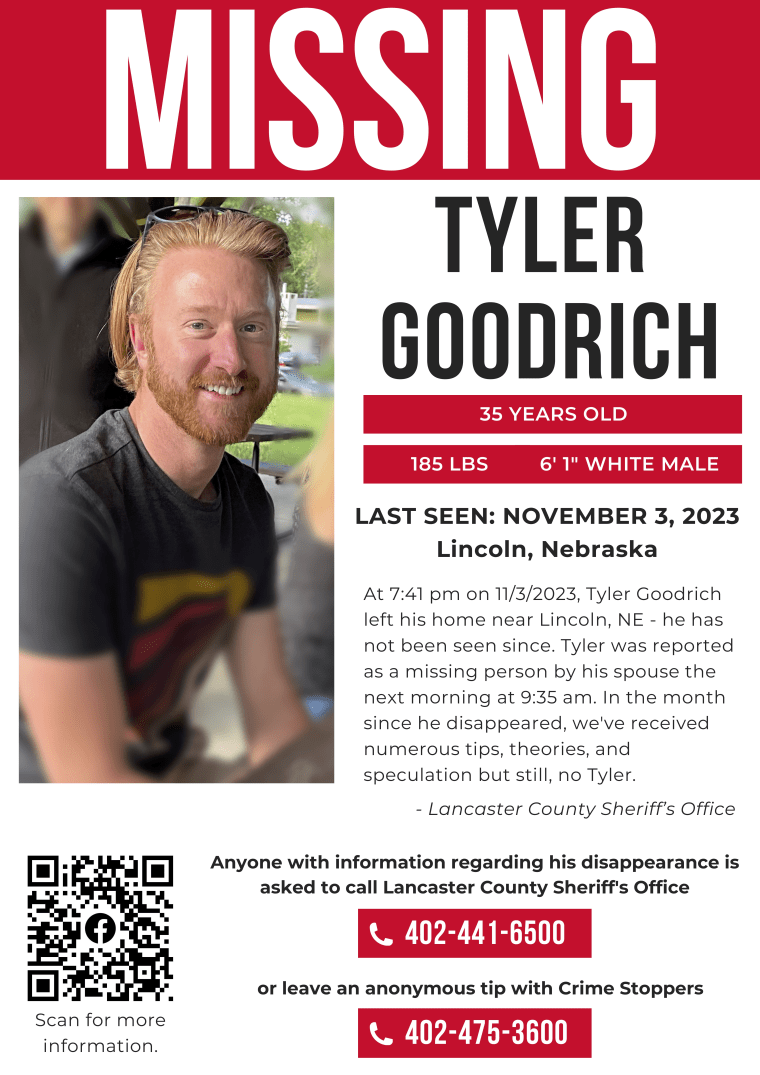 Tyler Goodrich Missing Poster
