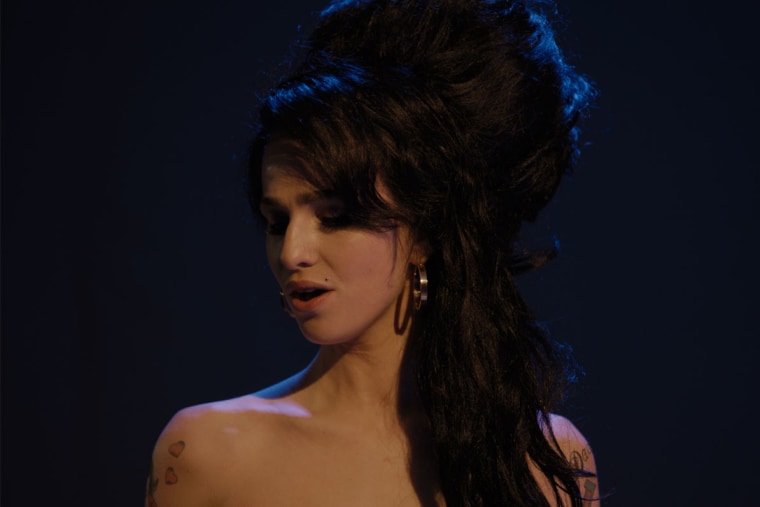 Marisa Abela as Amy Winehouse in "Back to Black"
