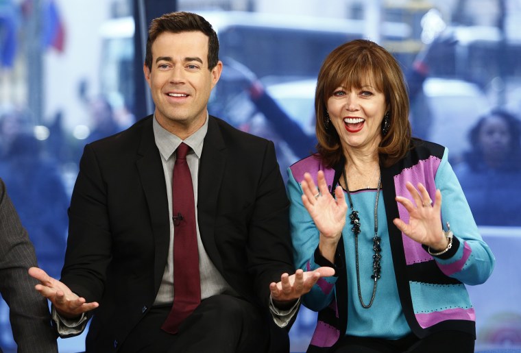 Carson Daly and mother Pattie Daly Caruso on TODAY on March 28, 2013.