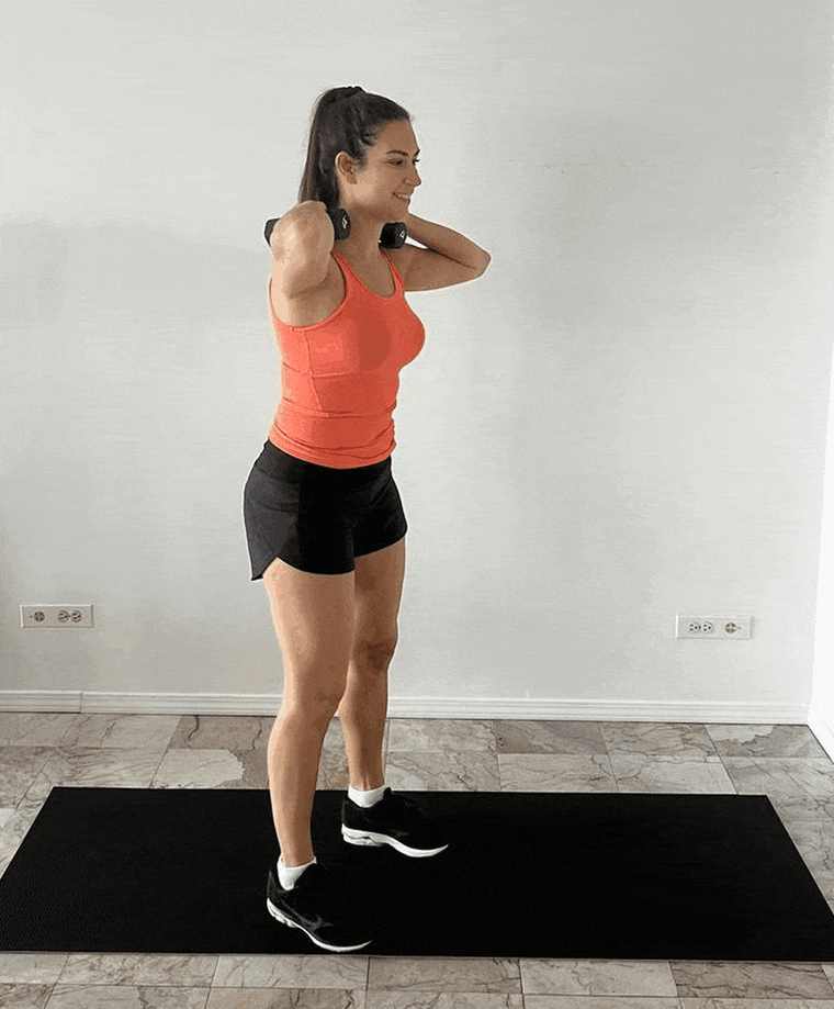 back workout with dumbbells at home