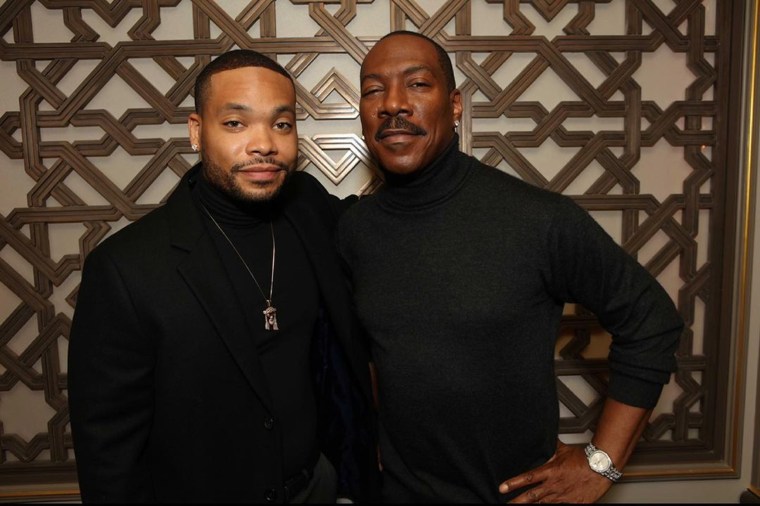 A father-son moment between Eric Murphy and Eddie Murphy.