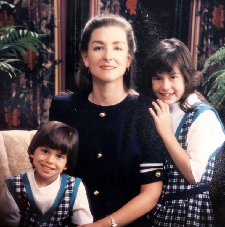 A 1988 video of Susan Alvillar, pictured with her now-adult daughters, Jordan Alvillar and Leslie (Alvillar) Lopez, means everything to younger moms.