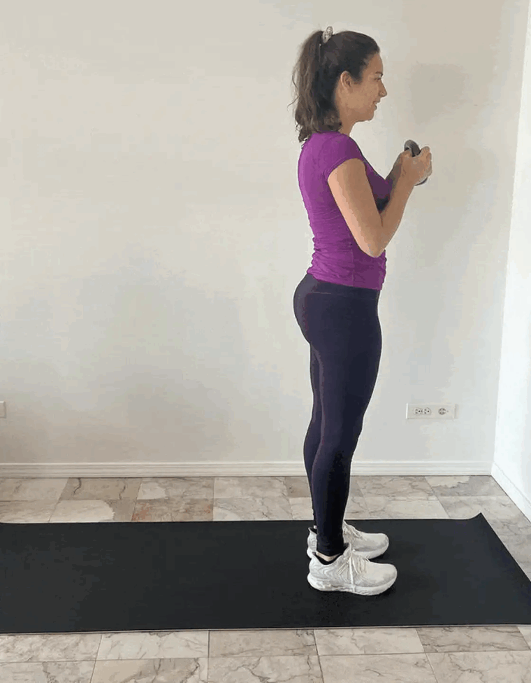 kettlebell exercises Reverse lunge