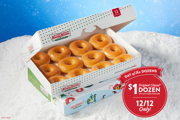 Krispy Kreme’s “Day of the Dozens” is here for one day only.