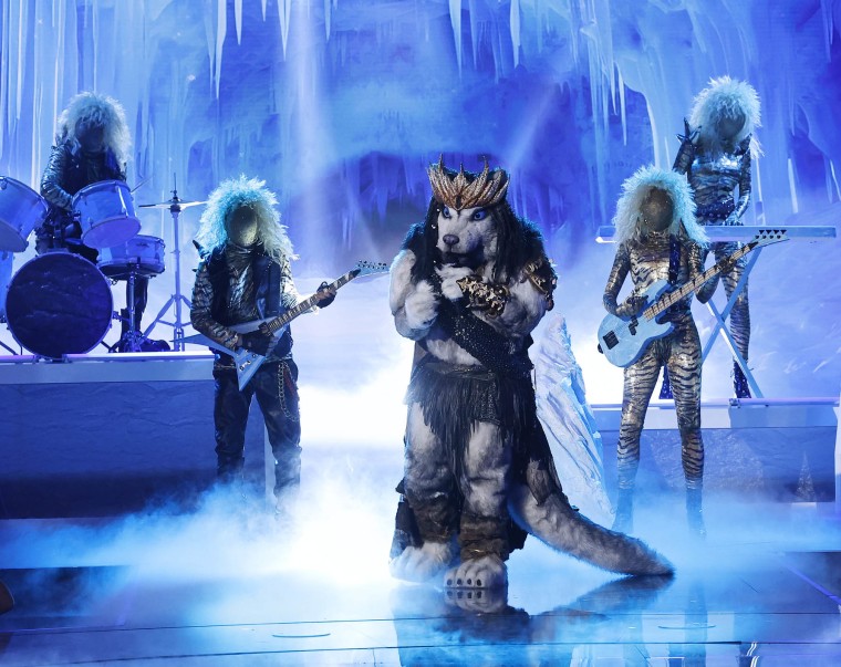 Husky in the “I Wanna Rock” episode of “The Masked Singer” on Wednesday, Dec.  6.