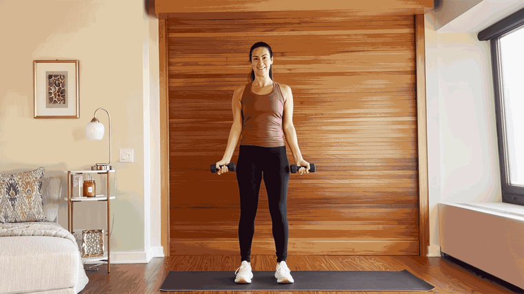 Shoulder exercises for woman arnold press