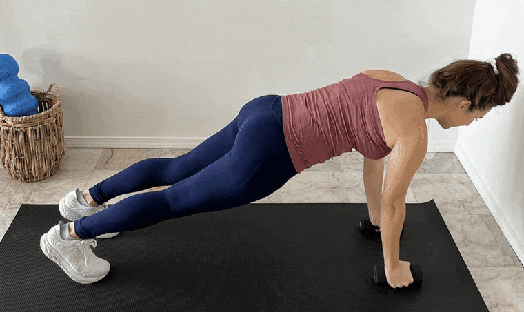 shoulder exercises for women Renegade rows