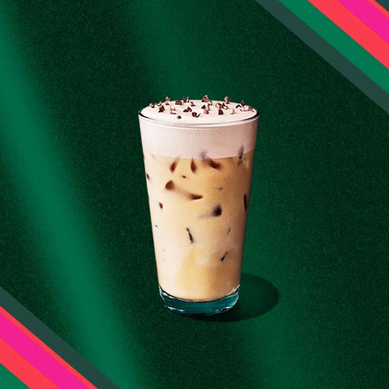 Starbucks’ new Merry Mint White Mocha.
