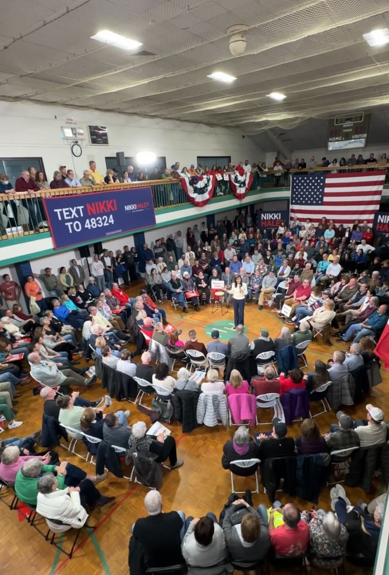 Nikki Haley at a campaign event in Milford, N.H., on Jan. 3, 2024.