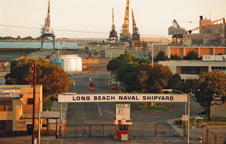 The Long Beach Naval Shipyard was shuttered in 1997 by military downsizing.