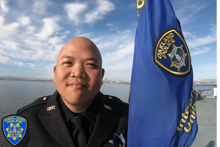 Oakland police officer Tuan Le, 36, who was killed while answering a burglary call at a marijuana business on December 29, 2023.