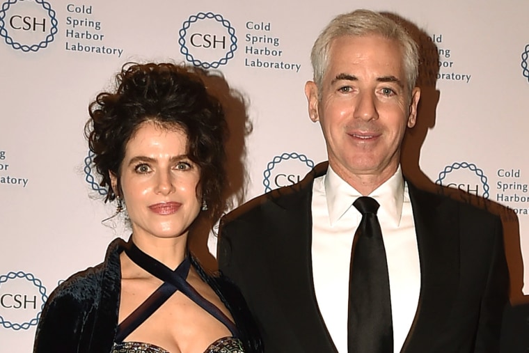 Neri Oxman and Bill Ackman attend an event at the American Museum of Natural History in New York in November 2023.