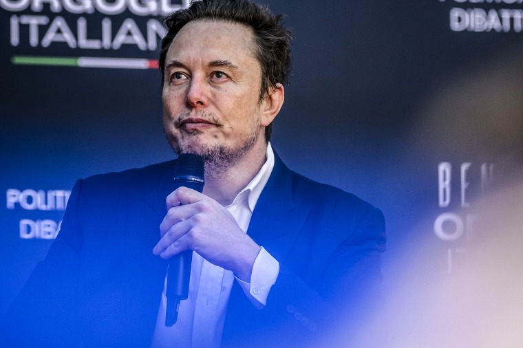 Elon Musk on Dec. 15, 2023 in Rome.