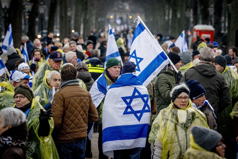 Pro Israel Protests HAgue ICJ Protests