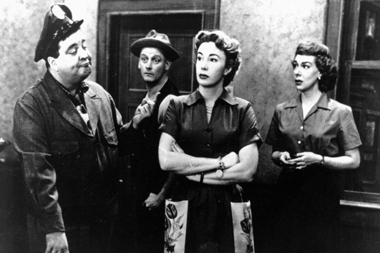From left, Jackie Gleason, Art Carney, Audrey Meadows and Joyce Randolph in "The Honeymooners."