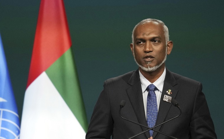 The president of the Maldives has suspended three of his deputy ministers for posting derogatory comments against India and its Prime Minister Narendra Modi. 