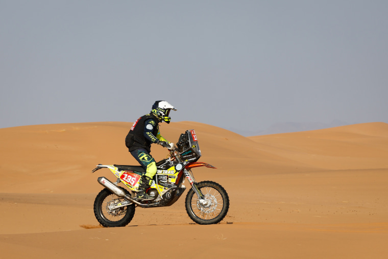 Carles Falcon during the Dakar rally on Jan. 7, 2024 in Saudi Arabia. 