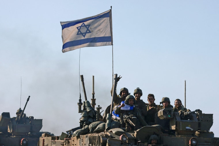 Israeli soldiers return from Gaza on January 15, 2024.