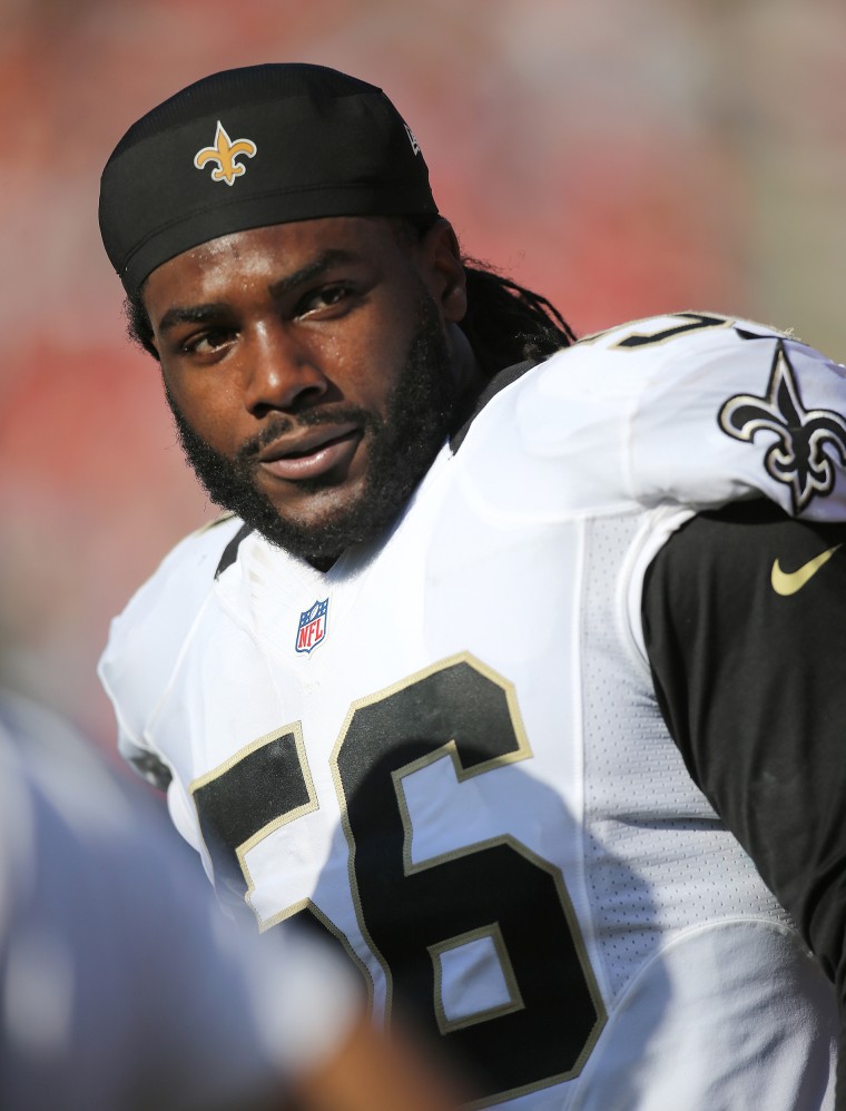Ronald Powell during a game between the New Orleans Saints and the Tampa Bay Buccaneers in Tampa, Fla.